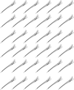 Metalen Haarspelden - Eendenbek Clips - Haar Stylen - Ergonomisch Ontwerp - 9 cm - Zilver — thumbnail 1
