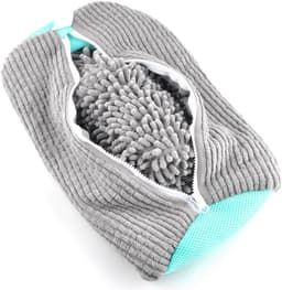 Wasmachine Schoenwaszak - 2 Stuks Herbruikbare Zakken voor Gym- en Tennisschoenen, Zipper en Pluche Ontwerp voor Effectieve Reiniging — thumbnail 2