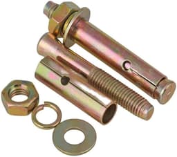 Expansiebout M16 - Vloeranker Schroef - Stevig Bevestigen - Gehard Koolstofstaal - 120mm Lengte - Zilverkleurig — thumbnail 1