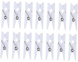 Houten Wasknijpers - Mini Klemmen Clips - Decoratie Ophangen - Natuurlijk Hout Vakmanschap - 2.5 cm Lengte - Natuurlijk