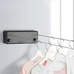 Intrekbare Waslijn - Drooglijn Verstelbaar - Wassen Drogen - Dubbel Touw Roestvrij Staal - 1 Meter - Goud — thumbnail 4