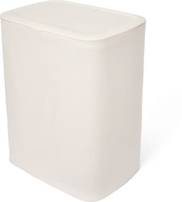 Trendy Meije® Wasmand met Deksel - Licht Beige - 90 Liter - Wassorteerder 2 Vakken - Opvouwbare Wasbox met Uitneembare Waszakken — thumbnail 2