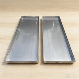 Opvangbak Wasmachines - Lekbak RVS - Water Opvang - Hoge Rand - 70x60cm - Zilverkleurig — thumbnail 5
