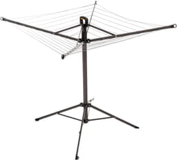 Torenwasdroger Inklapbaar - Wasrek Droogrek - Efficiënt Drogen - 30 Meter Drooglengte - 137 cm Hoog - Zwart — thumbnail 4