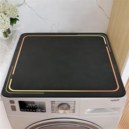 Wasmachine Droger Mat - Apparaat Beschermer - Apparaten Beschermen - Snel Absorberend - 50 x 60 cm - Zwart — thumbnail 1