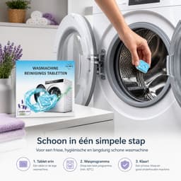Wasmachine Reiniger Tabletten - 24 stuks - Lavendel Geur - Wasmachinereiniger Tegen Kalk, Vuil, Geurtjes & Vetluis - wasmachine reinigingstabletten — thumbnail 2
