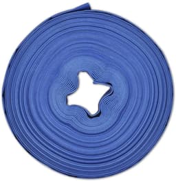 Brandslang - Waterslang 50 Meter - 1 Inch (25 mm) - Blauw - Platte Afvoerslang voor Waterpomp - Versterkt Polyester & PVC - 3 Bar Werkdruk — thumbnail 4