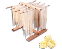 Houten pastadroogrek - efficiënt drogen - 1 stuk - natuurlijk hout - 15,4 x 8,7 x 11,8 inch