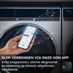 Haier HWD90-B14939-S - Was-droogcombinatie - 9+6kg - A/D - Extra stil (72 dB) - Zuinig - 15 programma’s - 10 jaar garantie op onderdelen — thumbnail 5