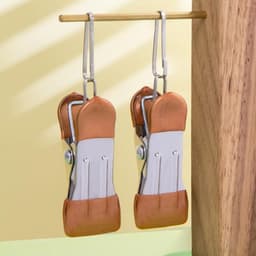 Wasspelden 10 stuks - Waslijnpin Klemmen - Kleding Drogen - Roestvrij Staal - 55x23mm - Lichtgroen — thumbnail 3