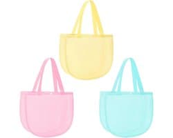 Schelpenzakken Set - Net Tas - Strand Verzamelen - Opvouwbaar Draagbaar - 32x23x8cm - Kleurrijk