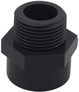 Dailygoods- PVC Punch 20/25/32/40/50/63/75/90/110 mm - PVC Male Draad - PVC Aansluiting - PVC Verbindingsstuk - Slangfitting - Binnen diameter 32 mm - Pvc Fitting — thumbnail 1