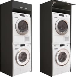 Wasmachinekast - Drogerkast Overbouw - Ruimte Besparen - Efficiënte Opslag - 675 x 200 cm - Antraciet — thumbnail 4