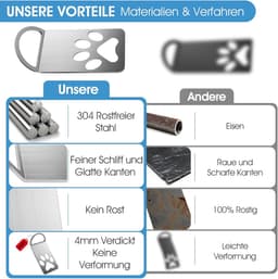 Honden Anker - Mobiele Grondanker - Outdoor Activiteiten - Uniek Poot Ontwerp - 25 cm Lengte - Zilver — thumbnail 4