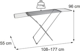Wasrek uitschuifbaar - inklapbaar - 108-177 cm - 18 m — thumbnail 4