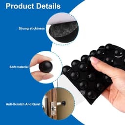 Dailygoods - 50 Stuks Zelfklevende Rubberen Voetjes voor Diverse Toepassingen — thumbnail 4