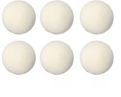 Cuhostki 6 Stuks Vilt Droogballen - Wit - 3Cm - Duurzaam Wasdroger Ballen
