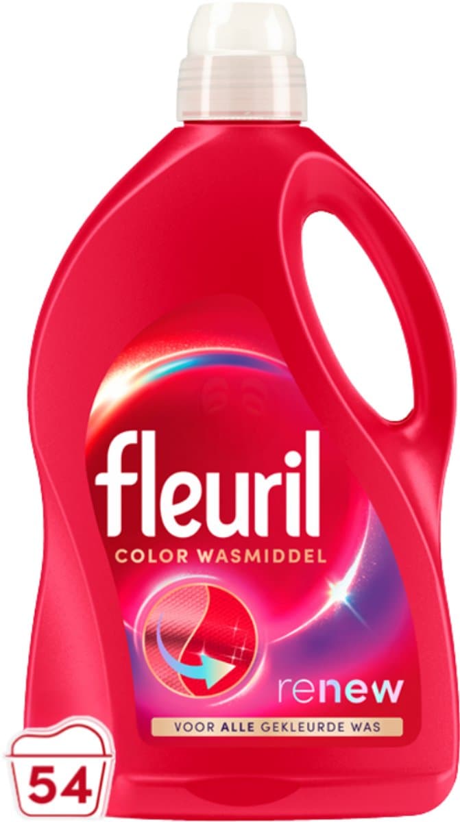 Fleuril Color - Vloeibaar Wasmiddel - Gekleurde Was - 54 wasbeurten - Grootverpakking — afbeelding 1