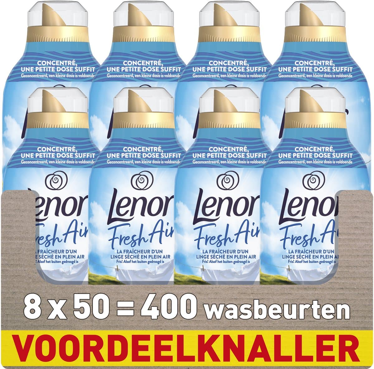 Lenor Fresh Air Wasverzachter - Zomerbriesje aan zee - 8 x 50 Wasbeurten — afbeelding 1