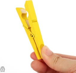 30 Stuks Bamboe Wasknijpers - Houten Kledingknijpers voor Creatieve Projecten en Handwerk — thumbnail 3