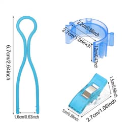 Naaiclips set - Plastic clips - Hobby projecten - Multifunctioneel gebruik - 25 stuks - Verschillende kleuren — thumbnail 2