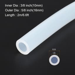 Dailygoods- Siliconen Tubing 2 m - Flexibele Slang - 10mm ID/16mm OD - Transparant - Hoge Temperatuur - Voor Pomp/Irrigatie - Siliconenslang — thumbnail 4