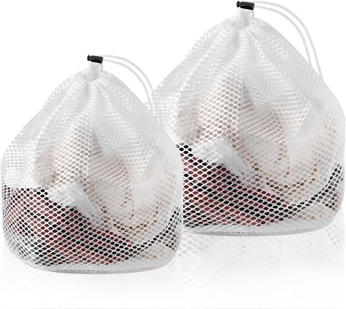 Set van 2 wasnetten met trekkoord voor delicate kleding, ideaal voor wasmachine en reizen, 11.8"x15.8"/15.8"x19.7 — afbeelding 1