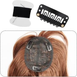 Dailygoods- Pruikclips 50 stuks - U-vormige Metalen Clips - Haarverlengingen - Siliconen Bescherming - Koolstofstaal - 3,3 x 1,6 cm - Haarklemmen — thumbnail 4