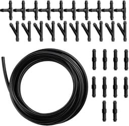 Dailygoods- Ruitensproeierventiel 400 cm - Reparatieset - Slang - 30 Stuks Aansluitstukken - Rubber/ABS - Eenvoudig te installeren - Ruitensproeier — thumbnail 1
