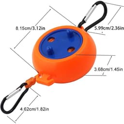 Dailygoods- Waslijn Uittrekbaar 10 m - Waslijn met 10 Gespen - Winddichte Wasknijpers - Camping/Outdoor - Draagbaar - Robuust Materiaal - Reiswaaslijn — thumbnail 2