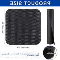 Dubbelzijdige Antislip Anti-trillingsmat 60 x 60 cm voor Wasmachine en Droger, Universele Vloermat voor Badkamer en Keuken, Vuilafstotend en Duurzaam — thumbnail 2