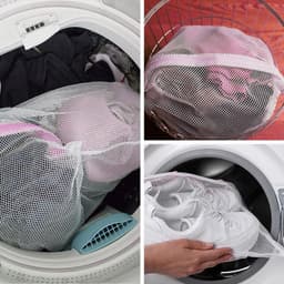 Set van 3 Herbruikbare Mesh Waszakken met Ritsen, 12"x16", Perfect voor Delicate Kleding, Ondergoed en Reizen — thumbnail 3