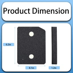 3 plintfilters vervanging geschikt voor alle Miele T1-drogers - plintfilter voor het filteren van pluizen in wasdrogers - vervangingsonderdeel 9164761 — thumbnail 5
