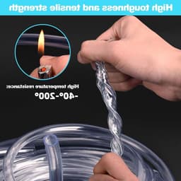 Flexibele Siliconen Slang 2m, 8mm ID x 10mm OD, Transparante Voedselveilige Slangen voor Water, Lucht en Olie, Ideaal voor Overdracht en Transport — thumbnail 4