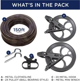 Strata Urban Grey Harmony Clothesline Kits — thumbnail 5