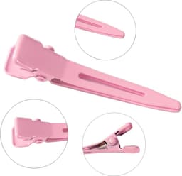 100 Packs zilverachtige krokodillenklemmen, Bandenger 1,8 inch enkele haak clips haaraccessoires, voor meisjes en vrouwen, haarstyling, haarkleur, willekeurige kleur (rood) — thumbnail 3