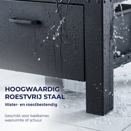 ProductXpert Stacko™ Wasmachine Verhoger met Tussenstuk - Stapelkit Wasmachine en Droger - Zwart — thumbnail 2