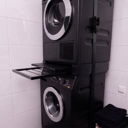 ProductXpert Stacko™ Wasmachine Verhoger met Tussenstuk - Stapelkit Wasmachine en Droger - Zwart — thumbnail 5
