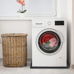 Wasmachine Mat - Trillingsdemper Geluiddemper - Apparaten Dempen - Dikke Rubber Constructie - 125 x 100 cm - Zwart — thumbnail 2