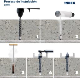 Heavy Duty Ankers - Metaal Bevestiging - Stevig Monteren - GeGalvaniseerd Staal - M12 x 110 mm - Zilverkleurig — thumbnail 4