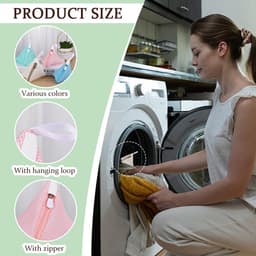 4-delige Lot Linge Mini Mesh Draagbare Multifunctionele Polyester Linge Pakket in Filet Anti-Vervorming Met Sluiting voor Lingerie Kleding Delicatessen en Reizen — thumbnail 2