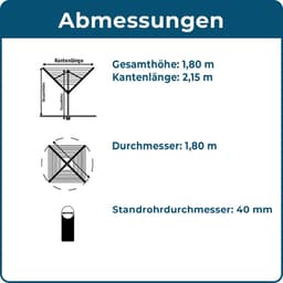 Droogmolen XL 40m - Ruimtebesparende en duurzame oplossing voor je wasgoed — thumbnail 3