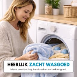 Boncy® Drogerballen 8 stuks Blauw - Droger Ballen Haarverwijderaar voor Wasdrogers & Wasmachine - Haarvanger Wasbollen - Anti Haar Droogballen - Wasdrogerballen - Wasballen Pluizenverwijderaar Huisdieren Wasmachine Pluis Wasbol — thumbnail 4