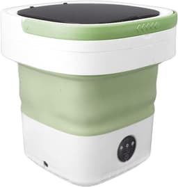 Quvo® Camping Wasmachine - Mini Wasmachine - Wasmachines - Opvouwbare Kleine Wasmachine en Droger - 7.5L - met Afvoer - Groen - 30cm x 30cm x 33cm — thumbnail 1