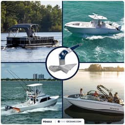 Bootanker Delta Stijl - Ploeganker - Watersport Gebruik - Zelf Lancerend Ontwerp - 4 Kg — thumbnail 2