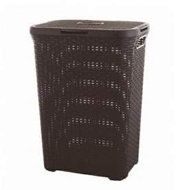 Curver Style Wasmand met deksel - 60L - Bruin — thumbnail 1
