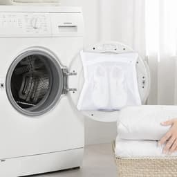 Schoenwaszakken voor Sneakers en Kleding - Grote Honeycomb Mesh Waszak met Rits en Band voor de Wasmachine en Droger — thumbnail 2