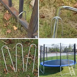 Duurzame grondankers voor tenten en trampolines - 4 stuks, 30 cm, gegalvaniseerd, ideaal voor tuin en constructie — thumbnail 2