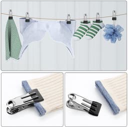 Allecto - Roestvrijstalen wasknijpers - Multifunctioneel - Vervagen niet - Grijs - Stabiel zonder vingerafdrukken - Geschikt voor kleding, handdoek... — thumbnail 3