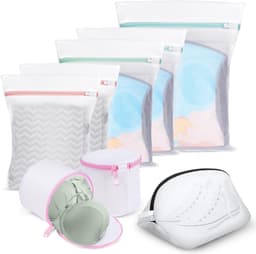 Waszak voor Bh's en Kleding, Herbruikbare Mesh Waszak met Rits voor Wasmachine, Set van 3, Ideaal voor Ondergoed, Sokken en Babykleding — thumbnail 3